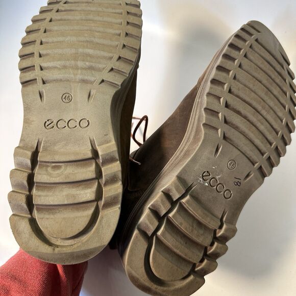 ECCO Men’s 46 (US 12-12.5) Hiking Boots Leather Brown Lace Up Trail Comfort main image 8
